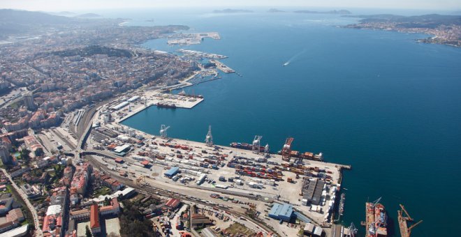 Panorámica del puerto de Vigo. APV