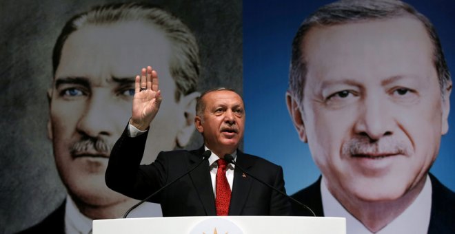 Erdogan, este sábado en Rize (Turquía). REUTERS