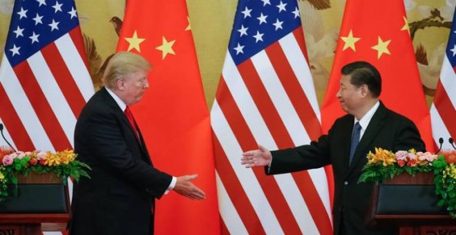 El presidente de los EEUU, Donald Trump, y su homólogo chino, Xi Jingping - EFE