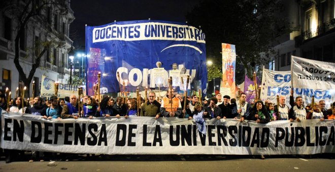 Marcha a favor de la universidad pública en Argentina. / Federacion Nacional de Docentes Universitarios (CONADU)