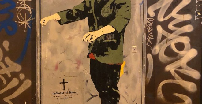 Imagen del grafiti de Franco/EP