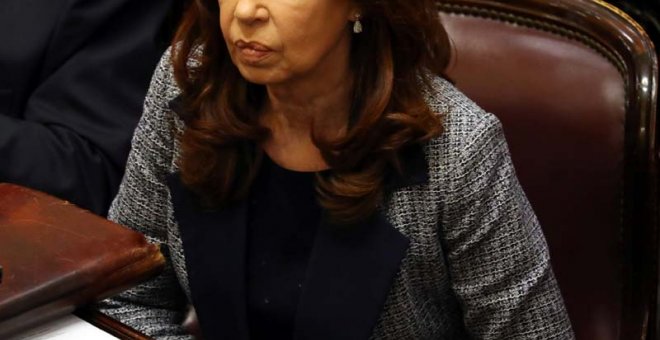 Cristina Fernández, en una sesión del Senado. (MARCOS BRINDICCI |REUTERS)