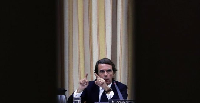 18/09/2018.- El expresidente del Gobierno José María Aznar ha afirmado hoy que decir que el PP es un partido corrupto es un "poco exagerado", y ha asegurado que como presidente del partido siempre actuó "tajantemente" y "de una manera determinante" cada v