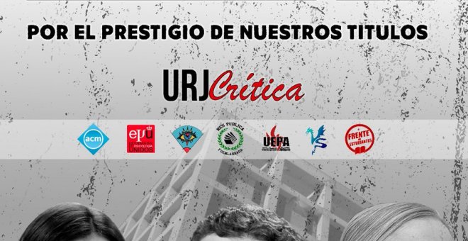 Cartel de la huelga convocada por las asociaciones de estudiantes de la URJC para el día 27 de septiembre.