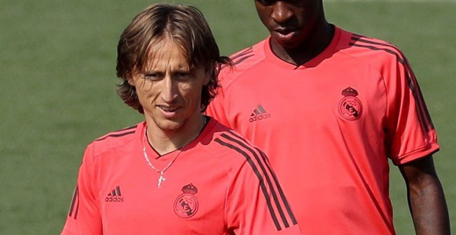 El jugador del Real Madrid Luka Modric. EFE