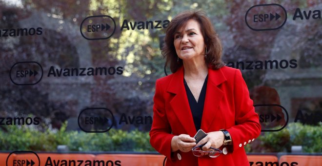 La vicepresidenta del Gobierno y ministra de Igualdad, Carmen Calvo