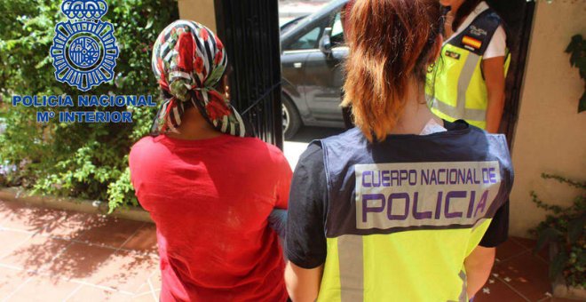 Una imagen de la operación contra la trata de mujeres en Málaga. | Policía Nacional