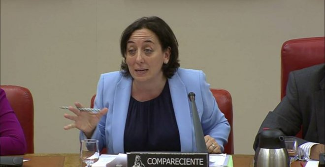 Carmen Rodríguez-Medel, durante una comparecencia en el Congreso en 2017