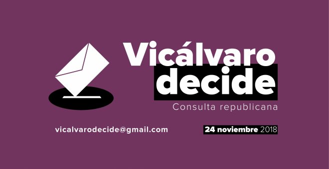 Cartel para la consulta popular sobre Monarquía o República en Vicálvaro - Vicalvaro Decide