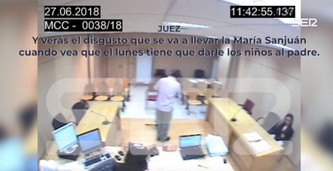 Fotograma del vídeo donde el juez insulta a la víctima de violencia machista - Cadena SER