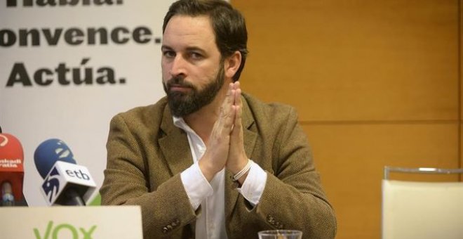 El líder de la formación ultraderechista Vox, Santiago Abascal. EFE