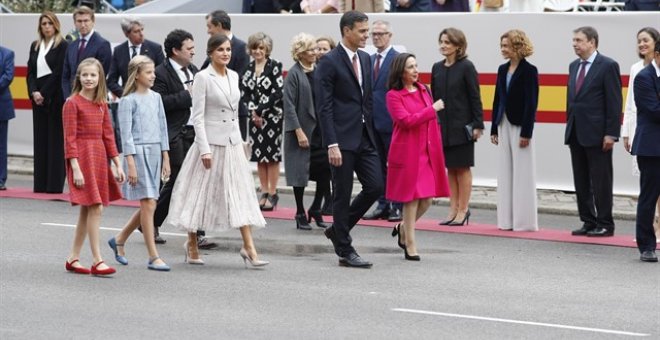 Pedro Sánchez en el desfile. Europa Press