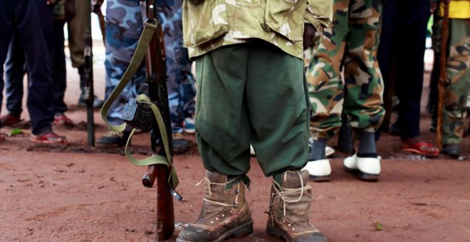 Imagen de un niño soldado. V. N. ARCHIVO