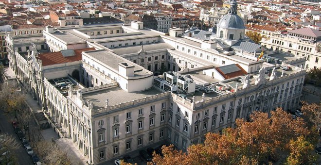 Vista aérea del edicio del Tribunal Supremo, en Madrid. WIKIPEDIA