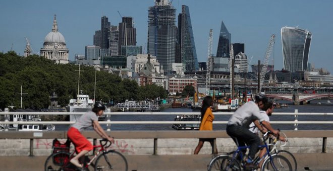 Londres, una de las ciudades señaladas por el banco UBS. AFP