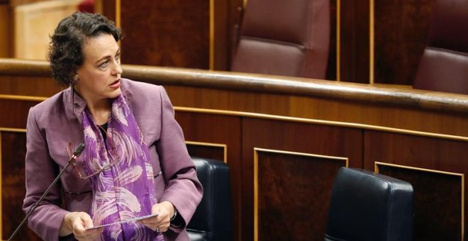 Magdalena Valerio durante una de las intervenciones en el Congreso | J.P.Gandul / EFE