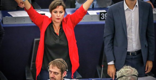 La diputada Ana Miranda (Los verdes-ALE) en el Plenop del Parlamento Europeo