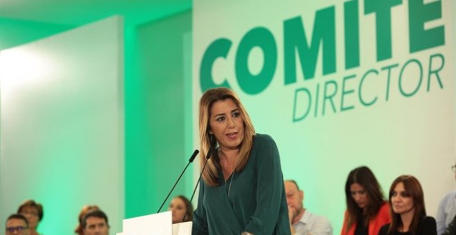 Susana Díaz durante la campaña./Europa Press