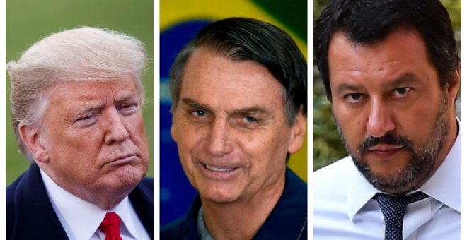 Trump, Bolsonaro y Salvini
