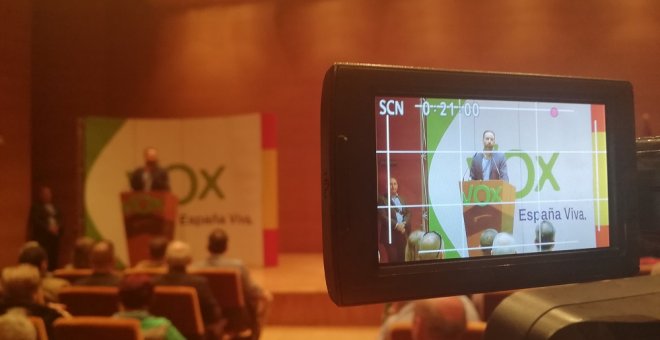 Acto de Vox en Bilbao./Público