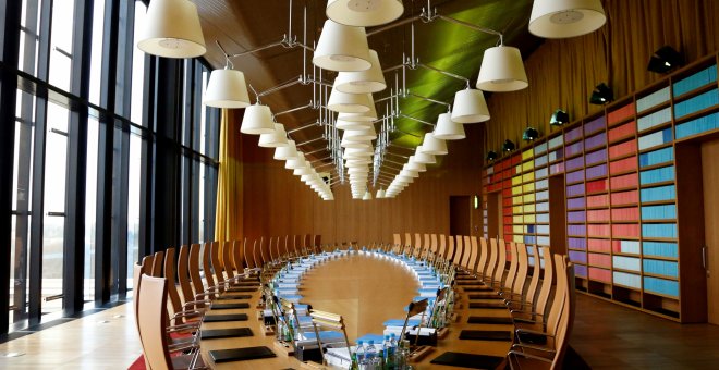 Sala de reuniones del Tribunal de Justicia de la UE en Luxemburgo. REUTERS