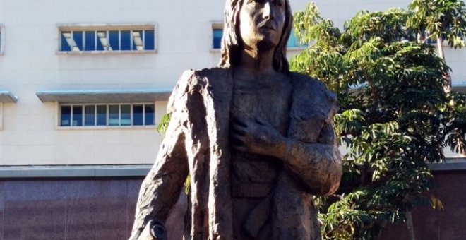 Estatua de Colón en Los Ángeles./WIKIPEDIA