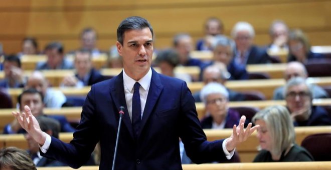 Pedro Sánchez en el Senado