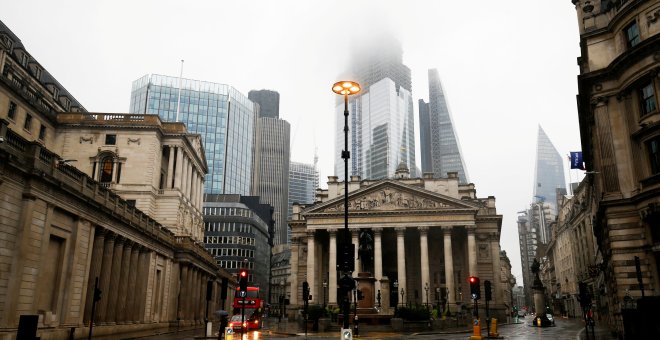 El edificio del Banco de Inglaterra en la City londinense. REUTERS/Henry Nicholls