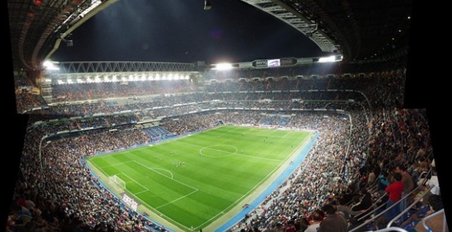 Imagen de archivo del interior del estadio Santiago Bernabéu. - EUROPA PRESS