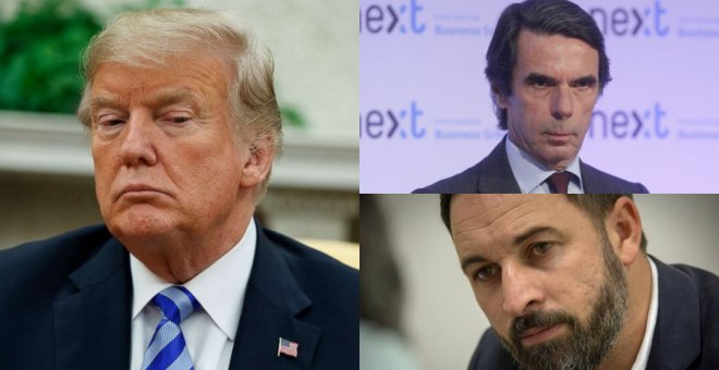 Trump, Aznar y Abascal guardan vínculos que eran desconocidos.