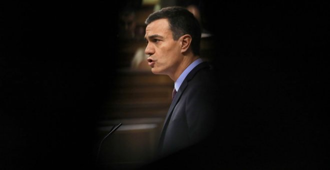 Pedro Sánchez, en el Congreso este miércoles. REUTERS/Susana Vera