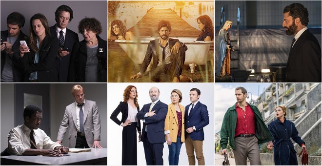Imágenes de algunas de las series que se estrenan en enero.