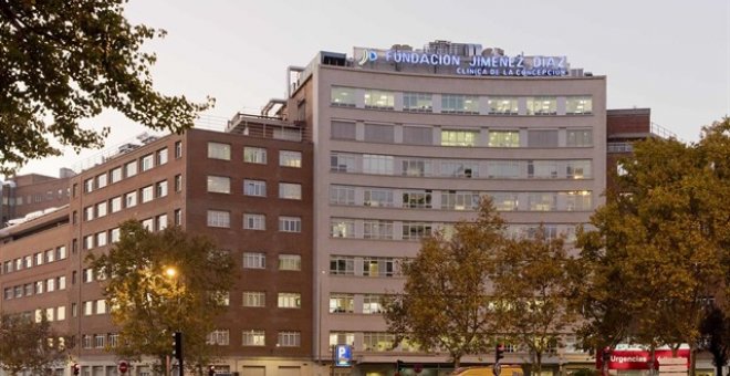 Fachada de la Fundación Jiménez Díaz de Madrid. / EUROPA PRESS