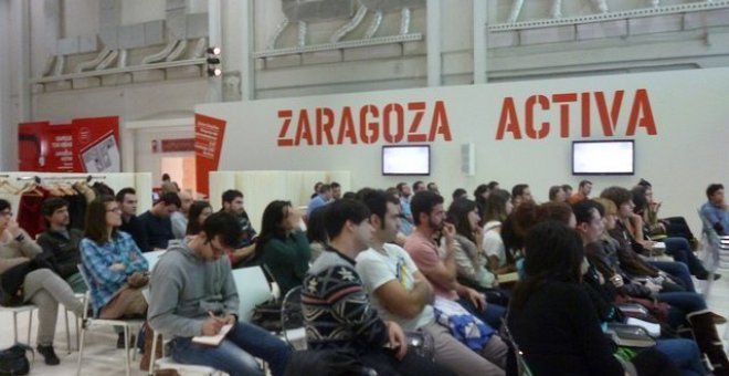 Acto en en las instalaciones de Zaragoza Activa. / EFE