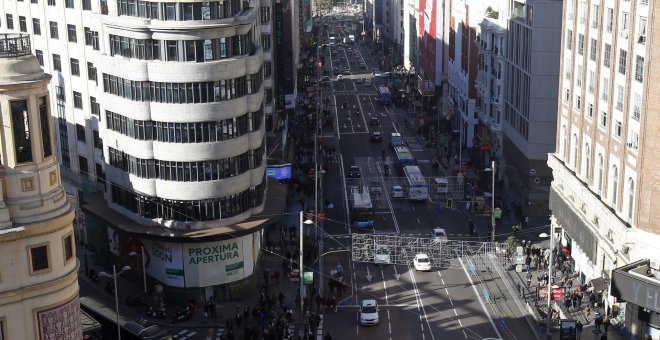 Imagen de archivo de la Gran Vía de Madrid /EP