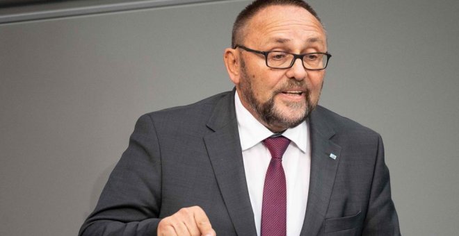 Frank Magnitz, diputado AfD en Bremen (Alemania) en una imagen de archivo. / AFP - FABIAN SOMMER