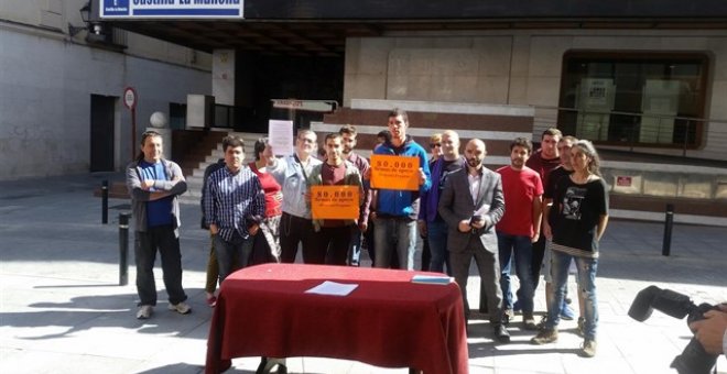 Repobladores de Sierra Norte de Guadalajara en apoyo a los jóvenes de Fraguas condenados, en una imagen de archivo. / EUROPA PRESS