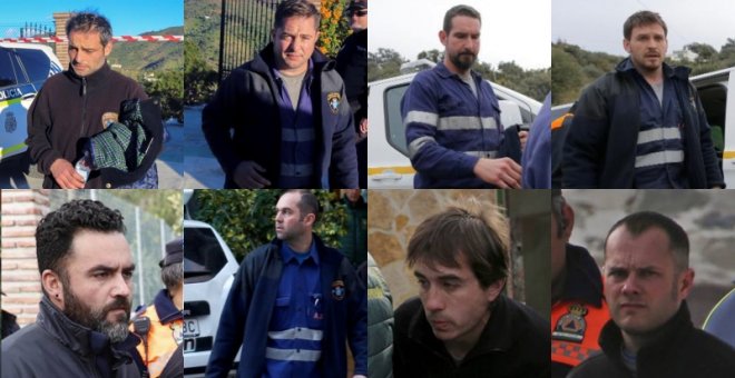 Estos son los ocho mineros asturianos que trabajan en el rescate de Julen.
