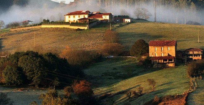 Un paraje de Llanera, en Asturias, difundido por la web de turismo local. / LLANERA.ES