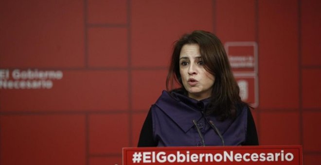 La vicesecretaria general del PSOE, Adriana Lastra. E.P./Eduardo Parra