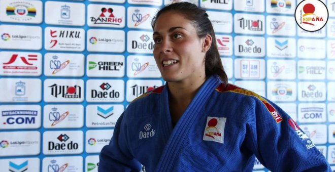 La judoca Sara Rodríguez./ Youtube