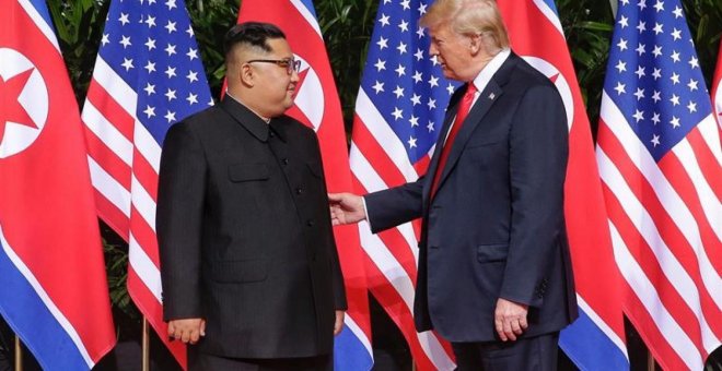 El líder norcoreano, Kim Jong-un, y el Presidente de EEUU, Donald Trump | EFE