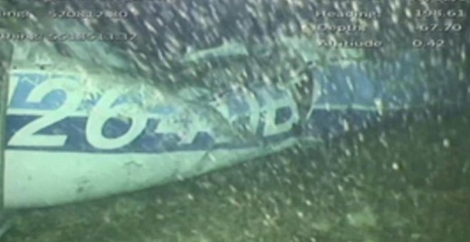 avión siniestrado en el que viajaban el futbolista argentino Emiliano Sala y su piloto/EUROPA PRESS