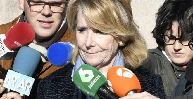 Esperanza Aguirre testifica en el caso espias EFE