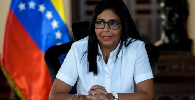 La vicepresidenta de Venezuela, Delcy Rodríguez, en Caracas el 15 de junio de 2018 | AFP/Federico Parra