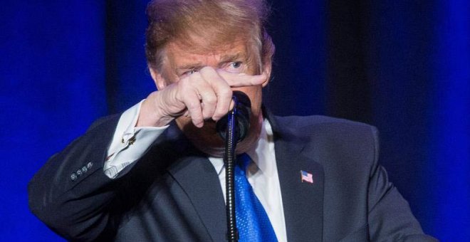 El presidente de Estados Unidos, Donald Trump, durante un discurso. (Michael Reynolds | EFE)