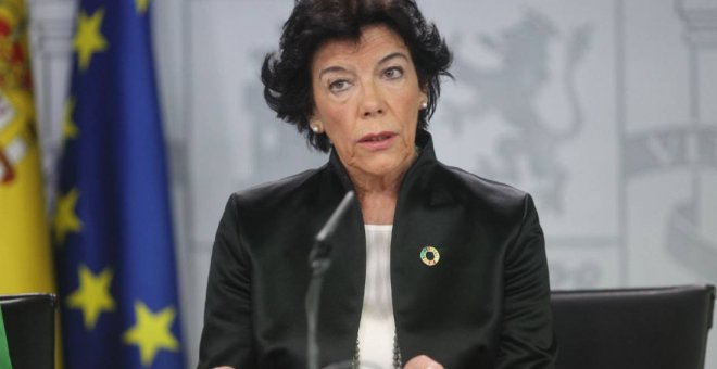La ministra de Educación y Formación Profesional y portavoz del Gobierno, Isabel Celaá. / EUROPA PRESS