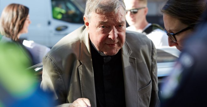 George Pell llega este miércoles a la Corte del Condado, en Melbourne (Australia) | EFE/Erik Anderson