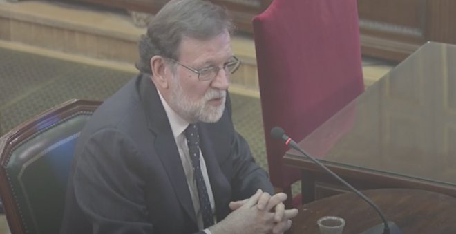Rajoy, durante el juicio del 'procés'