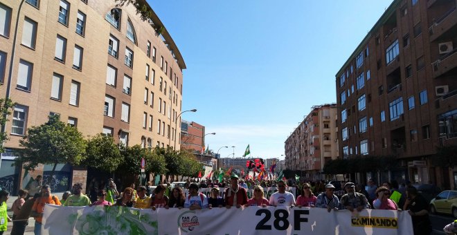 Imagen de la manifestación por el Día de Andalucía,28-F, el primero que se celebra con un Gobierno de derechas